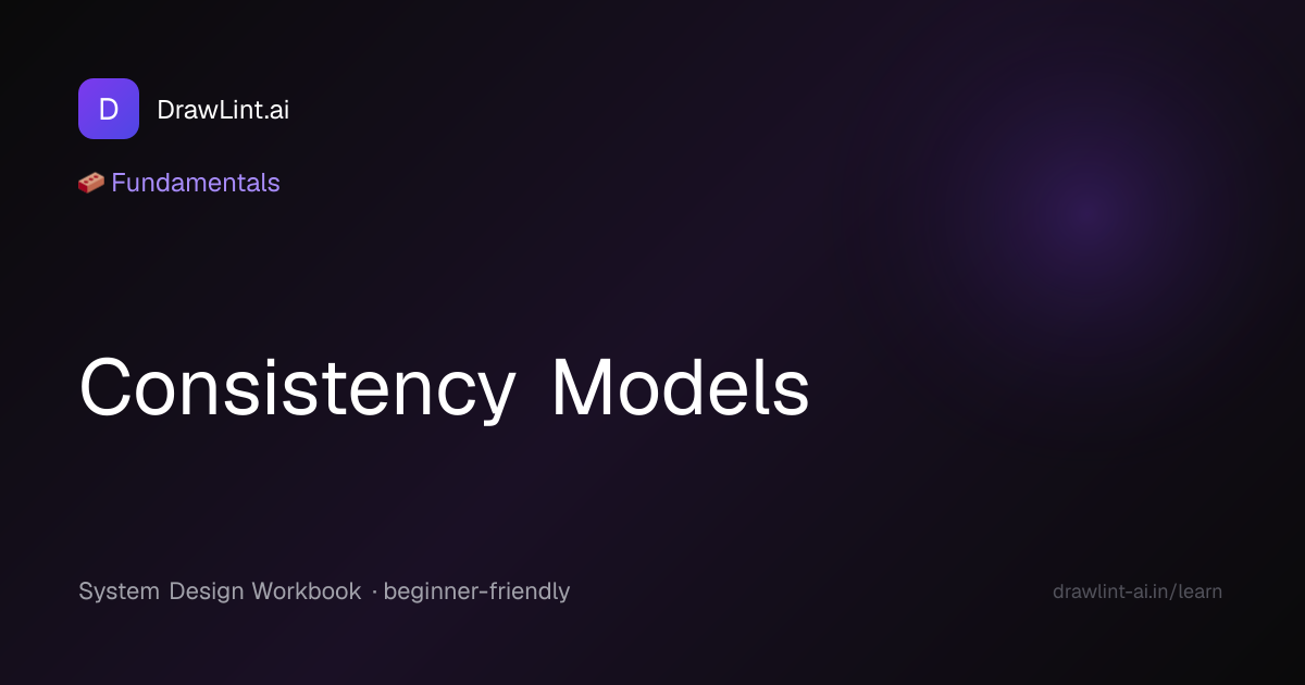 Consistency Models — System Design Workbook | DrawLint.ai